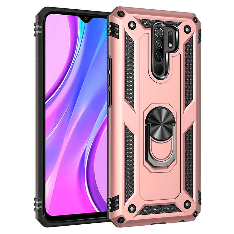 Xiaomi Redmi 9 Kılıf Zore Vega Kılıf - Rose Gold