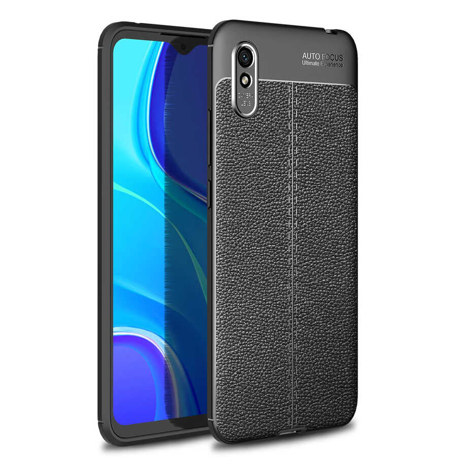 Xiaomi Redmi 9A Kılıf Zore Niss Silikon Kılıf - Siyah