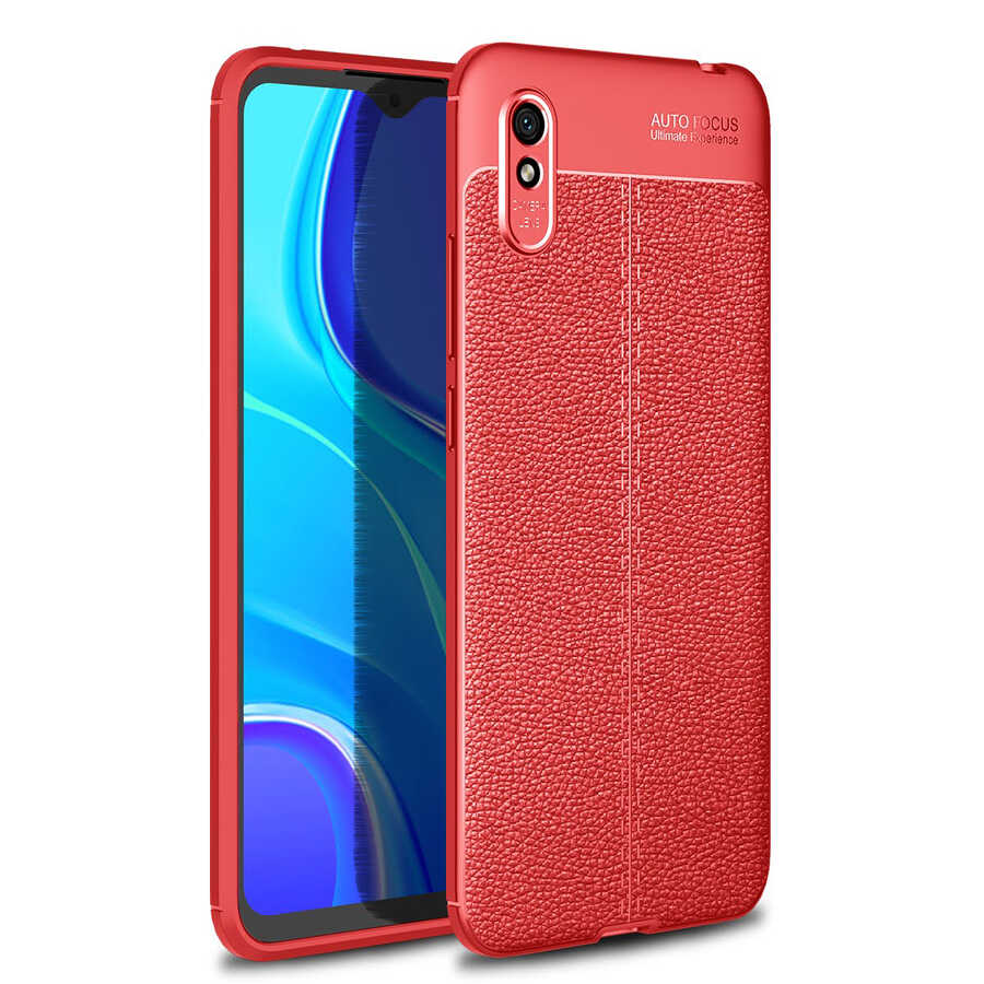 Xiaomi Redmi 9A Kılıf Zore Niss Silikon Kılıf - Kırmızı
