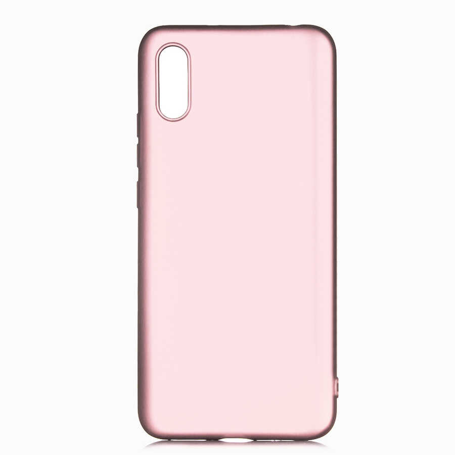 Xiaomi Redmi 9A Kılıf Zore Premier Silikon Kılıf - Rose Gold
