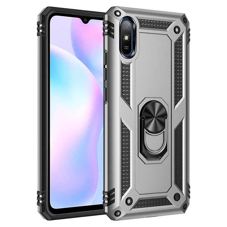 Xiaomi Redmi 9A Kılıf Zore Vega Kılıf - Gri