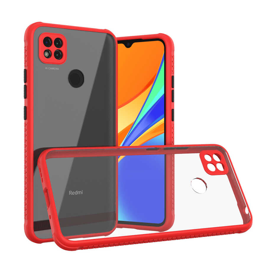 Xiaomi Redmi 9C Kılıf Zore Kaff Kılıf - Kırmızı