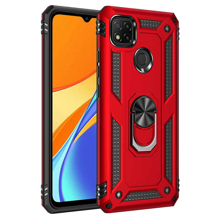 Xiaomi Redmi 9C Kılıf Zore Vega Kılıf - Kırmızı