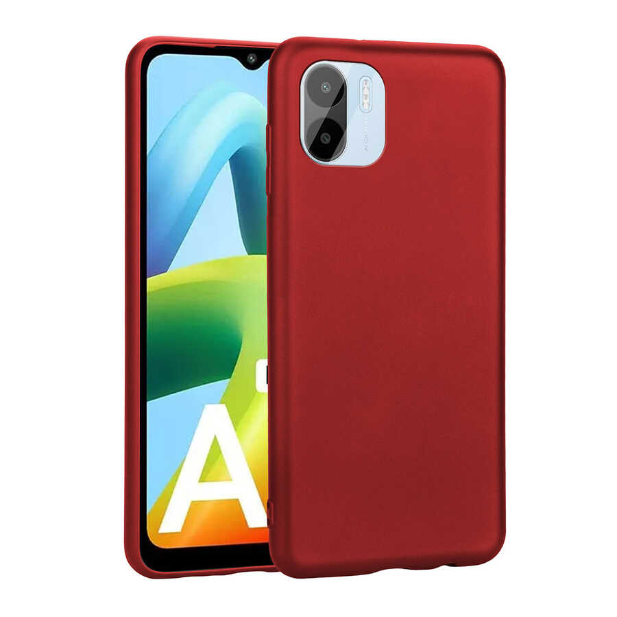 Xiaomi Redmi A1 Kılıf Zore Premier Silikon Kılıf - Kırmızı