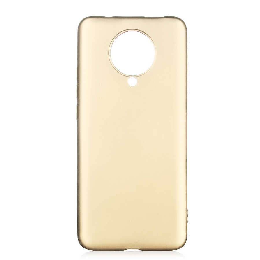 Xiaomi Redmi K30 Pro Kılıf Zore Premier Silikon Kılıf - Gold