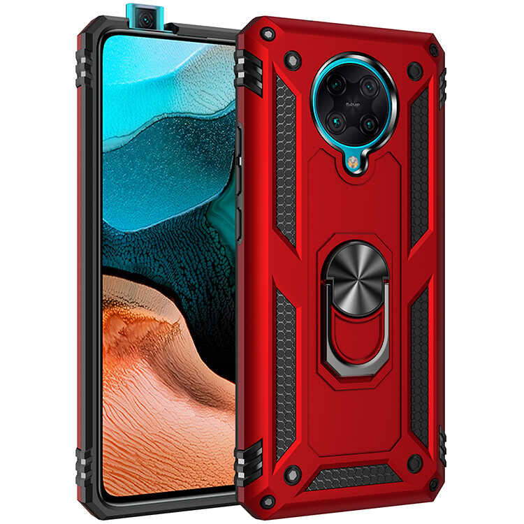 Xiaomi Redmi K30 Pro Kılıf Zore Vega Kılıf - Kırmızı