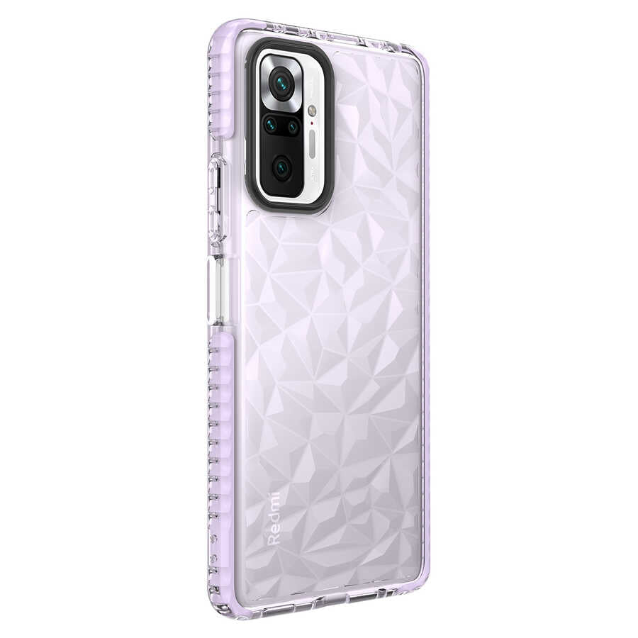 Xiaomi Redmi Note 10 Pro Kılıf Zore Buzz Kılıf - Mor