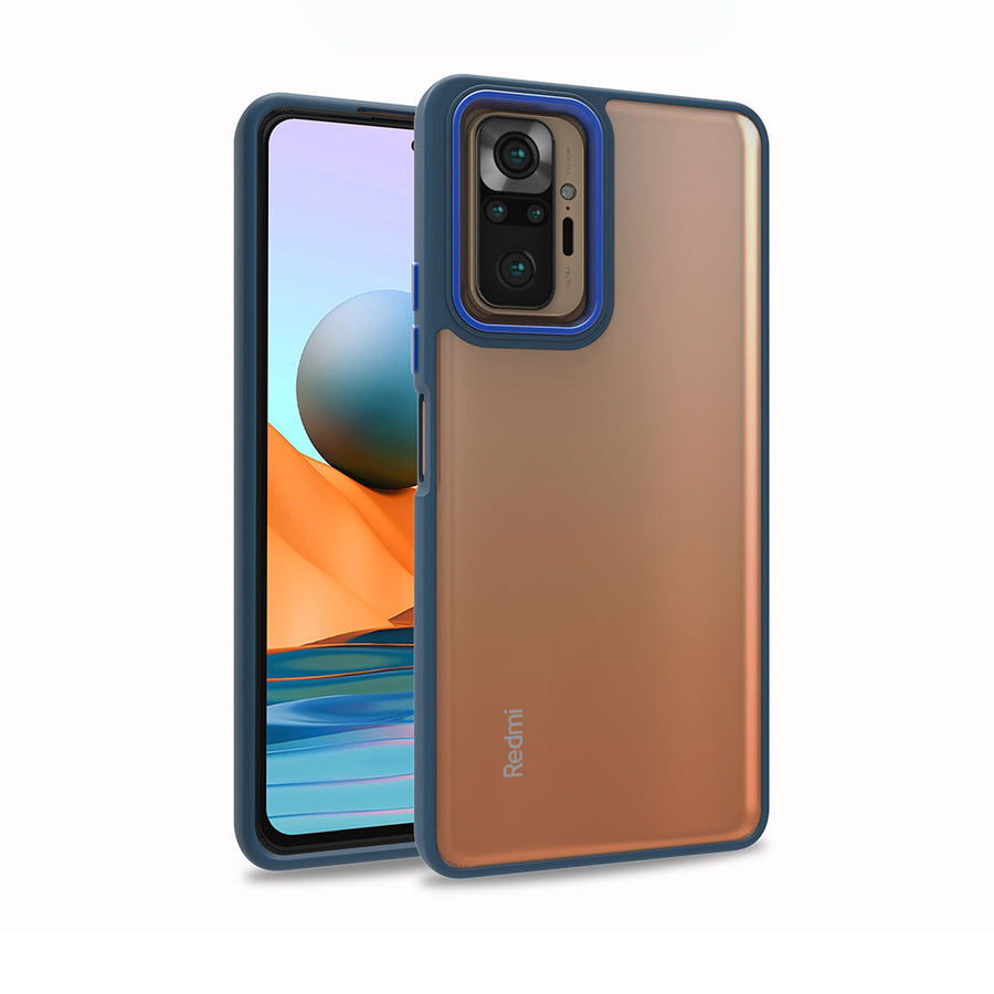 Xiaomi Redmi Note 10 Pro Kılıf Zore Flora Kılıf - Mavi