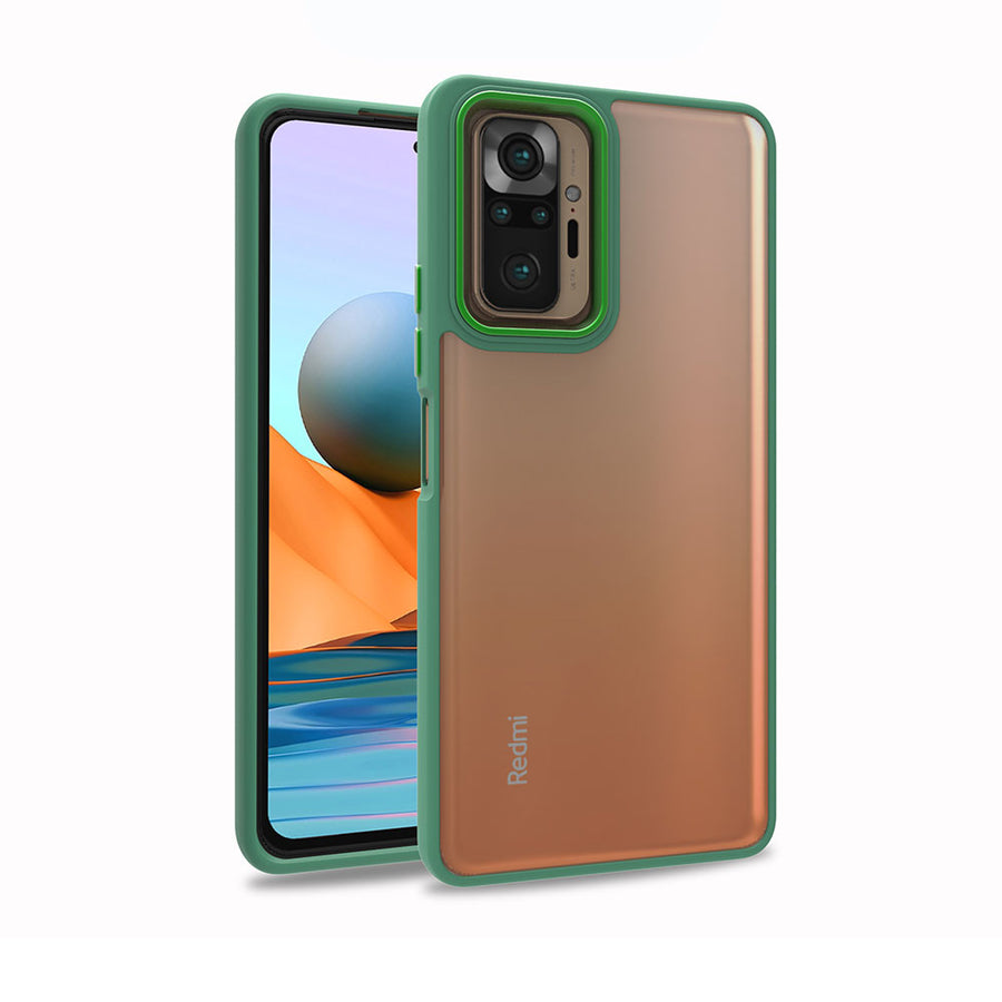 Xiaomi Redmi Note 10 Pro Kılıf Zore Flora Kılıf - Yeşil