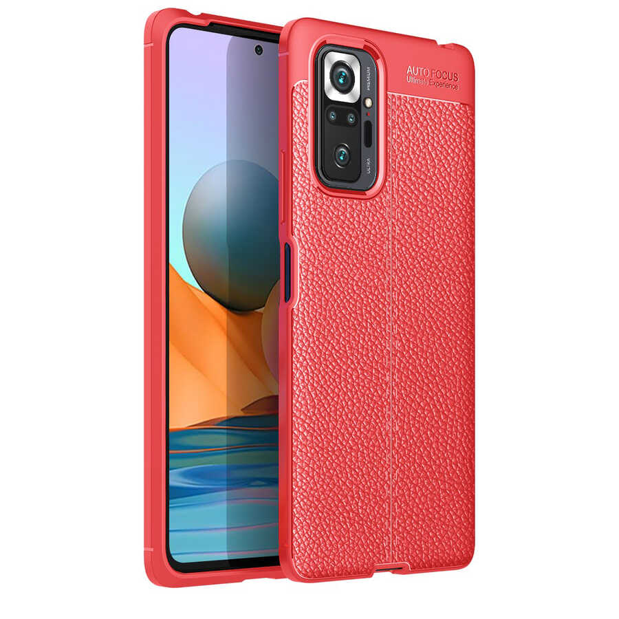 Xiaomi Redmi Note 10 Pro Kılıf Zore Niss Silikon Kılıf - Kırmızı