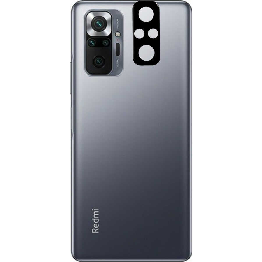 Xiaomi Redmi Note 10 Pro Zore 3D Kamera Camı - Siyah