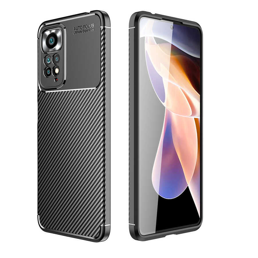 Xiaomi Redmi Note 11 Pro 5G Kılıf Zore Negro Silikon Kılıf - Siyah