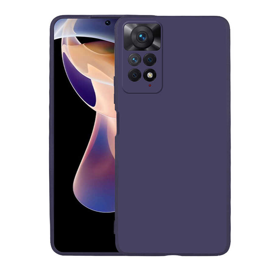 Xiaomi Redmi Note 11 Pro 5G Kılıf Zore Premier Silikon Kılıf - Lacivert