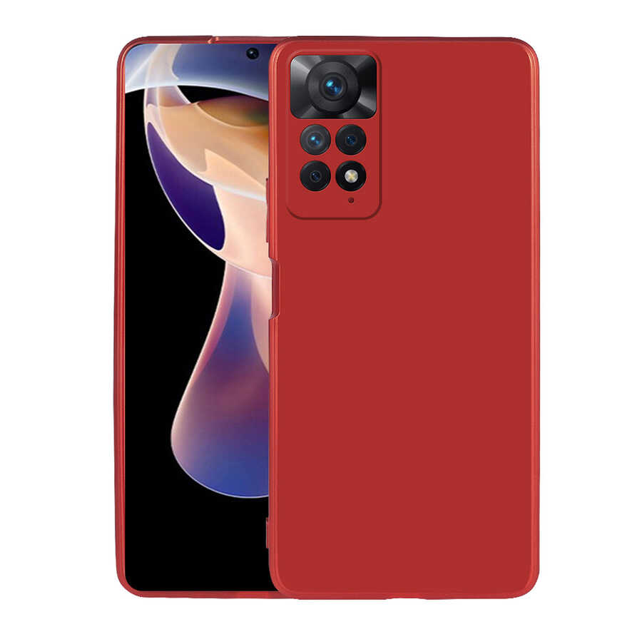 Xiaomi Redmi Note 11 Pro 5G Kılıf Zore Premier Silikon Kılıf - Kırmızı
