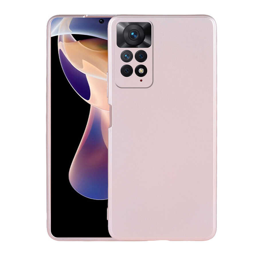Xiaomi Redmi Note 11 Pro 5G Kılıf Zore Premier Silikon Kılıf - Rose Gold
