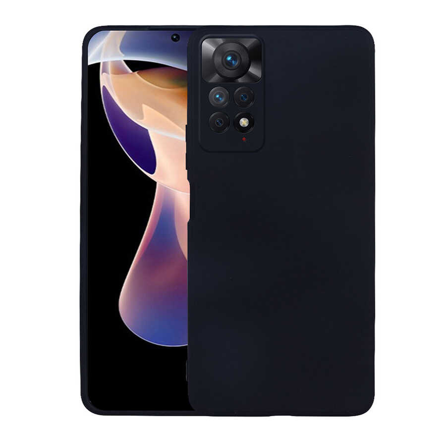 Xiaomi Redmi Note 11 Pro 5G Kılıf Zore Premier Silikon Kılıf - Siyah