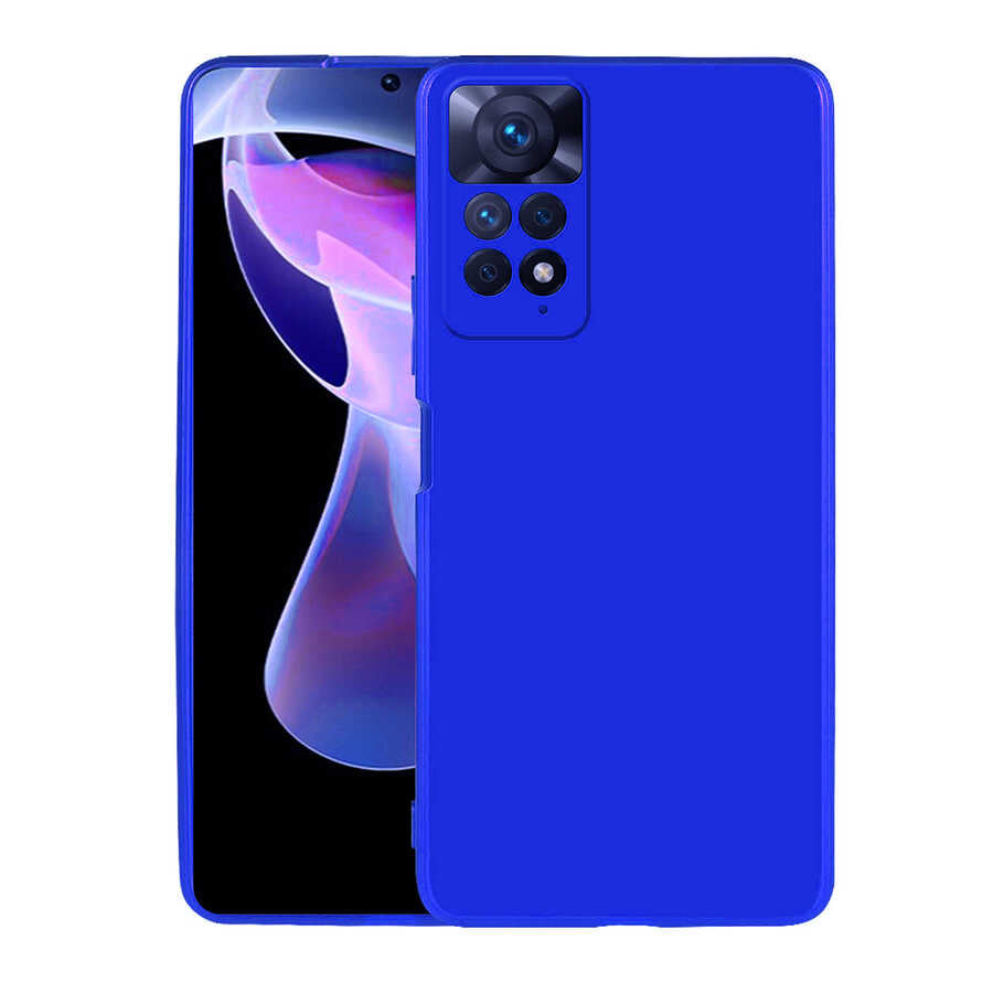 Xiaomi Redmi Note 11 Pro 5G Kılıf Zore Premier Silikon Kılıf - Saks Mavi