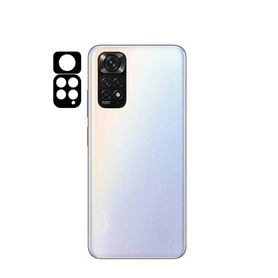 Xiaomi Redmi Note 11 Pro 5G Zore 2 in 1 3D Kamera Camı - Siyah