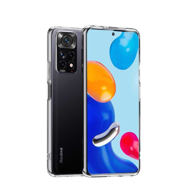 Xiaomi Redmi Note 11S Global Kılıf Zore Süper Silikon Kılıf - Renksiz