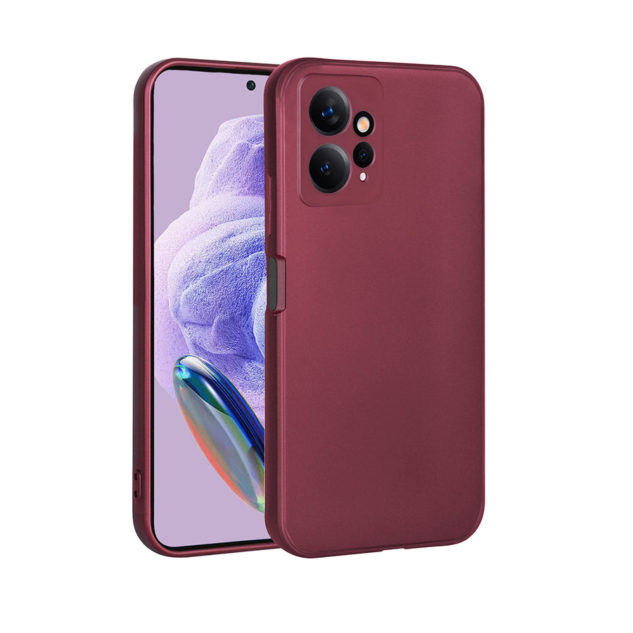 Xiaomi Redmi Note 12 4G Kılıf Zore Premier Silikon Kılıf - Mürdüm