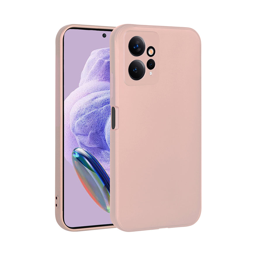 Xiaomi Redmi Note 12 4G Kılıf Zore Premier Silikon Kılıf - Rose Gold