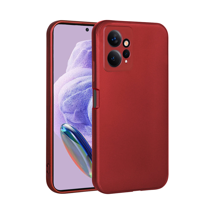 Xiaomi Redmi Note 12 4G Kılıf Zore Premier Silikon Kılıf - Kırmızı