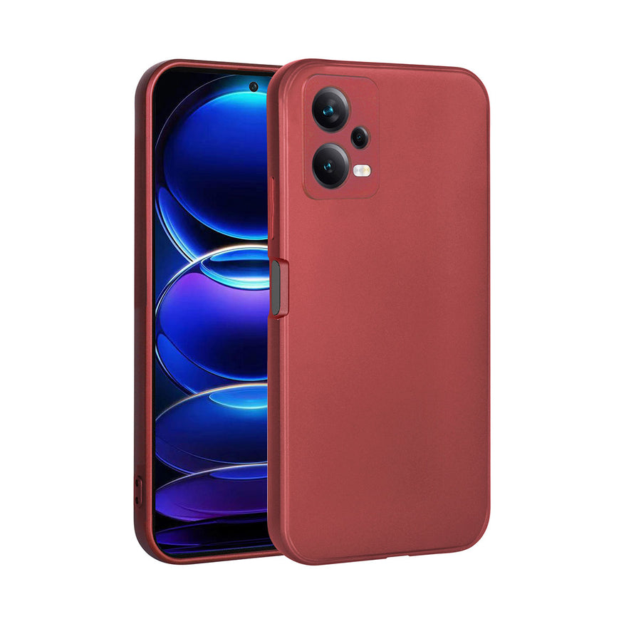 Xiaomi Redmi Note 12 5G Kılıf Zore Premier Silikon Kılıf - Kırmızı