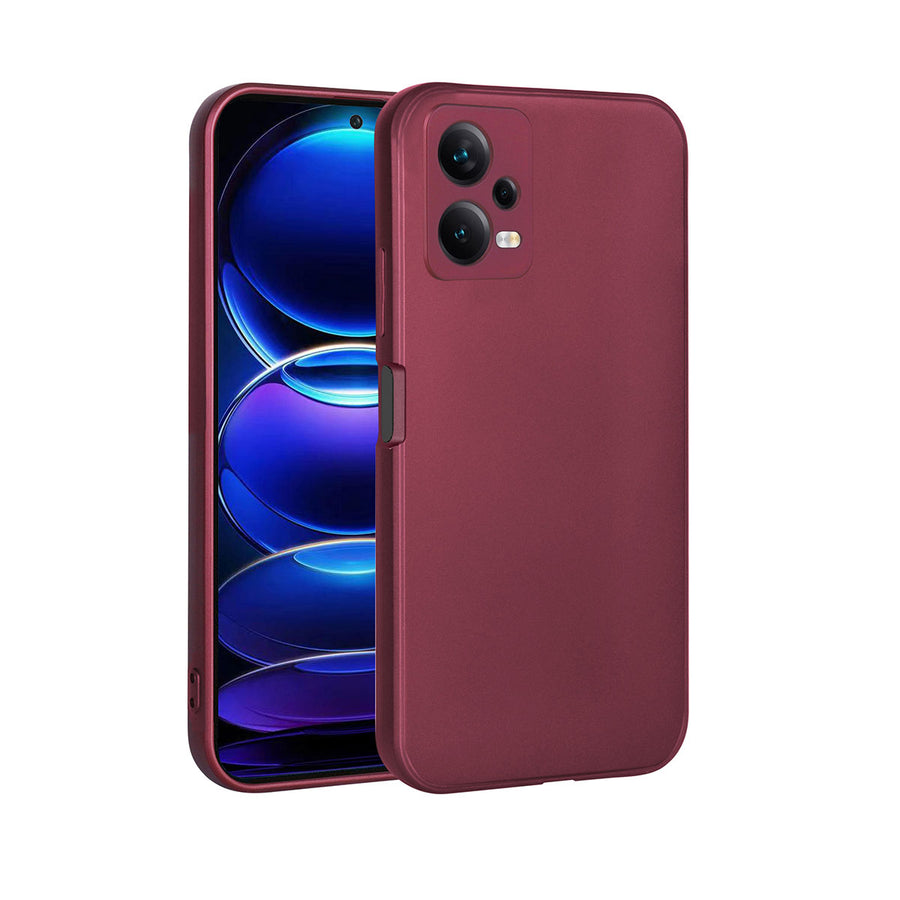 Xiaomi Redmi Note 12 5G Kılıf Zore Premier Silikon Kılıf - Mürdüm