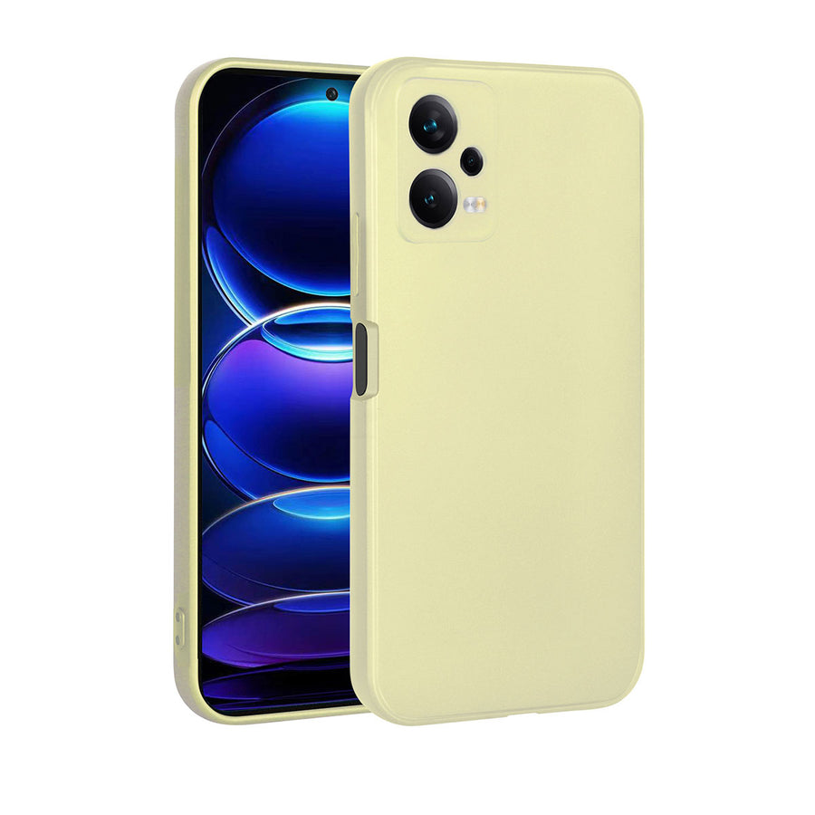 Xiaomi Redmi Note 12 5G Kılıf Zore Premier Silikon Kılıf - Gold