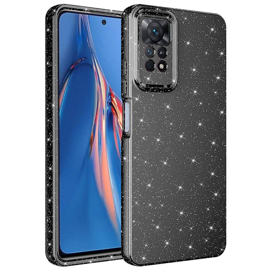 Xiaomi Redmi Note 12 Pro 4G Kılıf Kamera Korumalı Simli Lüks Zore Koton Kılıf - Gri