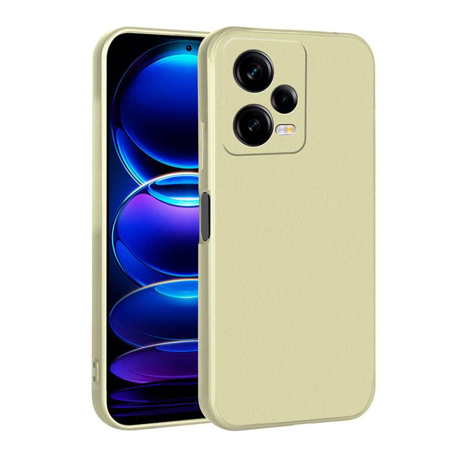 Xiaomi Redmi Note 12 Pro 5G Kılıf Zore Premier Silikon Kılıf - Gold