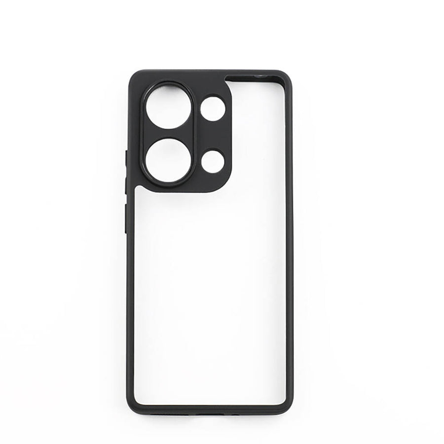 Xiaomi Redmi Note 13 Pro 4G Kılıf Kamera Korumalı Şeffaf Arka Yüzey Zore New Roll Kılıf - Siyah