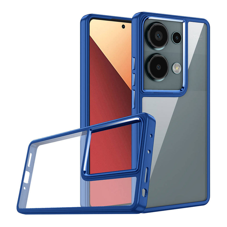 Xiaomi Redmi Note 13 Pro 4G Kılıf Zore Flora Kılıf - Mavi