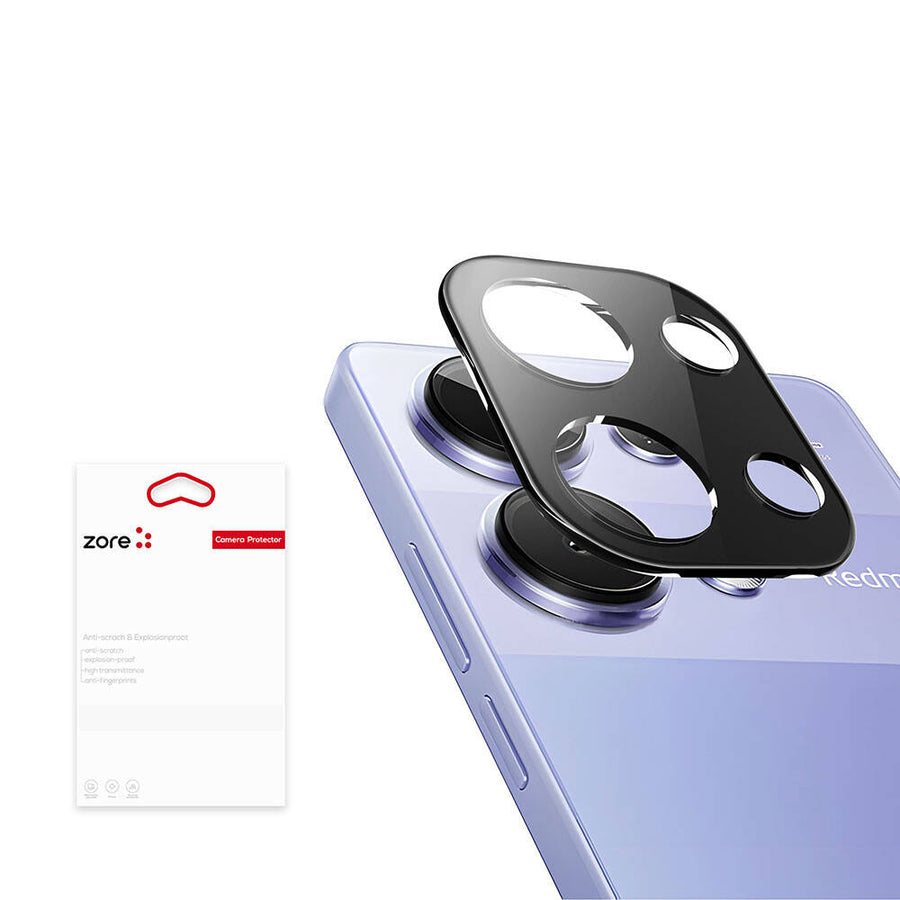 Xiaomi Redmi Note 13 Pro 4G Zore 3D Kamera Camı - Siyah