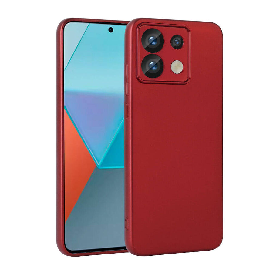 Xiaomi Redmi Note 13 Pro 5G Kılıf Zore Premier Silikon Kılıf - Kırmızı