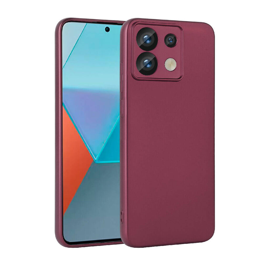 Xiaomi Redmi Note 13 Pro 5G Kılıf Zore Premier Silikon Kılıf - Mürdüm