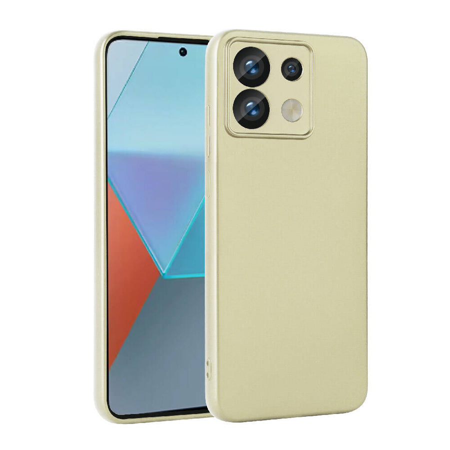 Xiaomi Redmi Note 13 Pro 5G Kılıf Zore Premier Silikon Kılıf - Gold