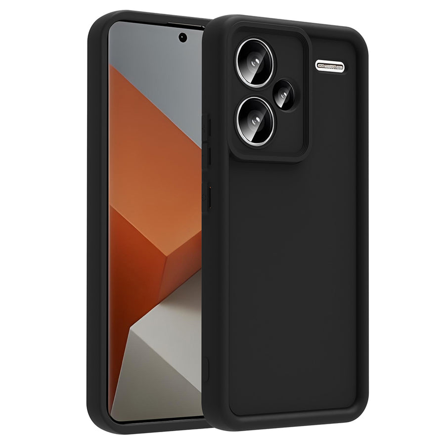 Xiaomi Redmi Note 13 Pro Plus Kılıf Kamera Korumalı Zore Ananas Kılıf - Siyah