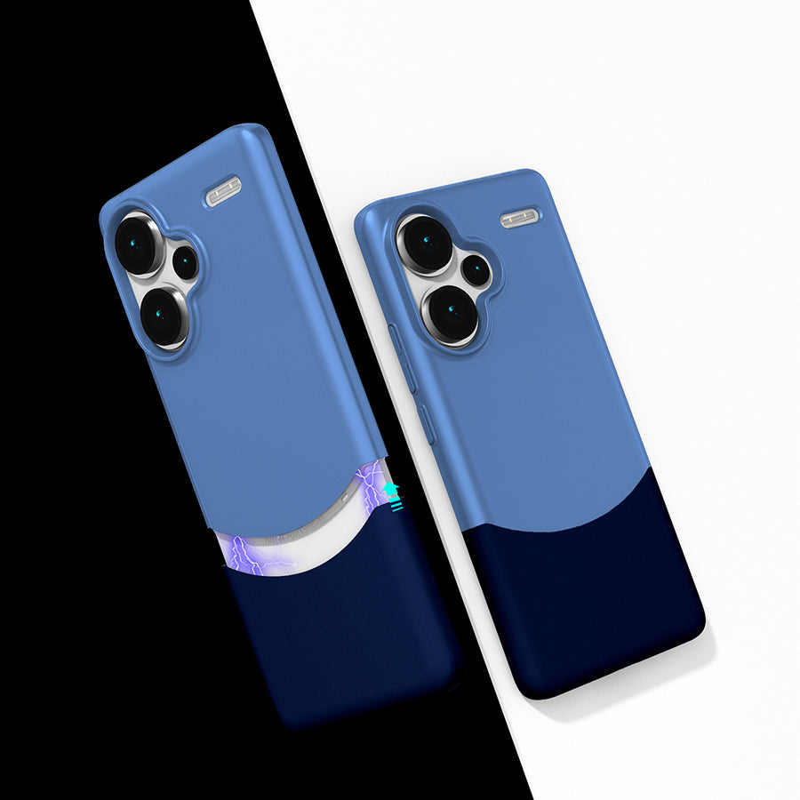 Xiaomi Redmi Note 13 Pro Plus 5G Kılıf Mıknatıslı Zore Duble Kılıf - Lacivert