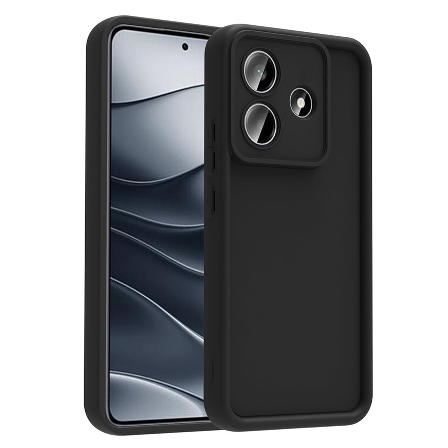 Xiaomi Redmi Note 14 4G Kılıf Kamera Korumalı Zore Ananas Kılıf - Siyah