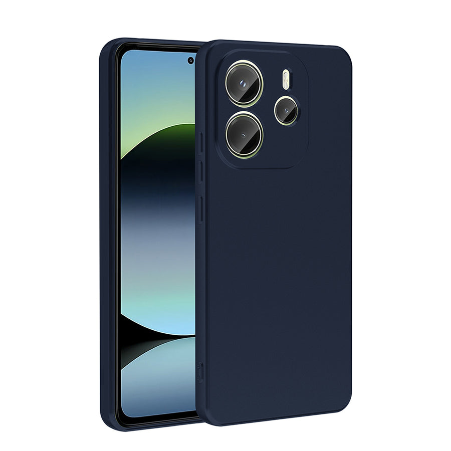 Xiaomi Redmi Note 14 4G Kılıf Zore Premier Silikon Kılıf - Lacivert