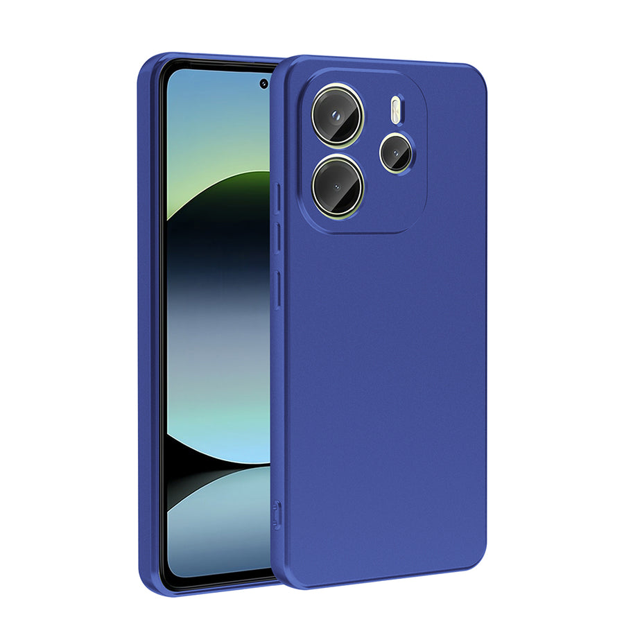 Xiaomi Redmi Note 14 4G Kılıf Zore Premier Silikon Kılıf - Saks Mavi