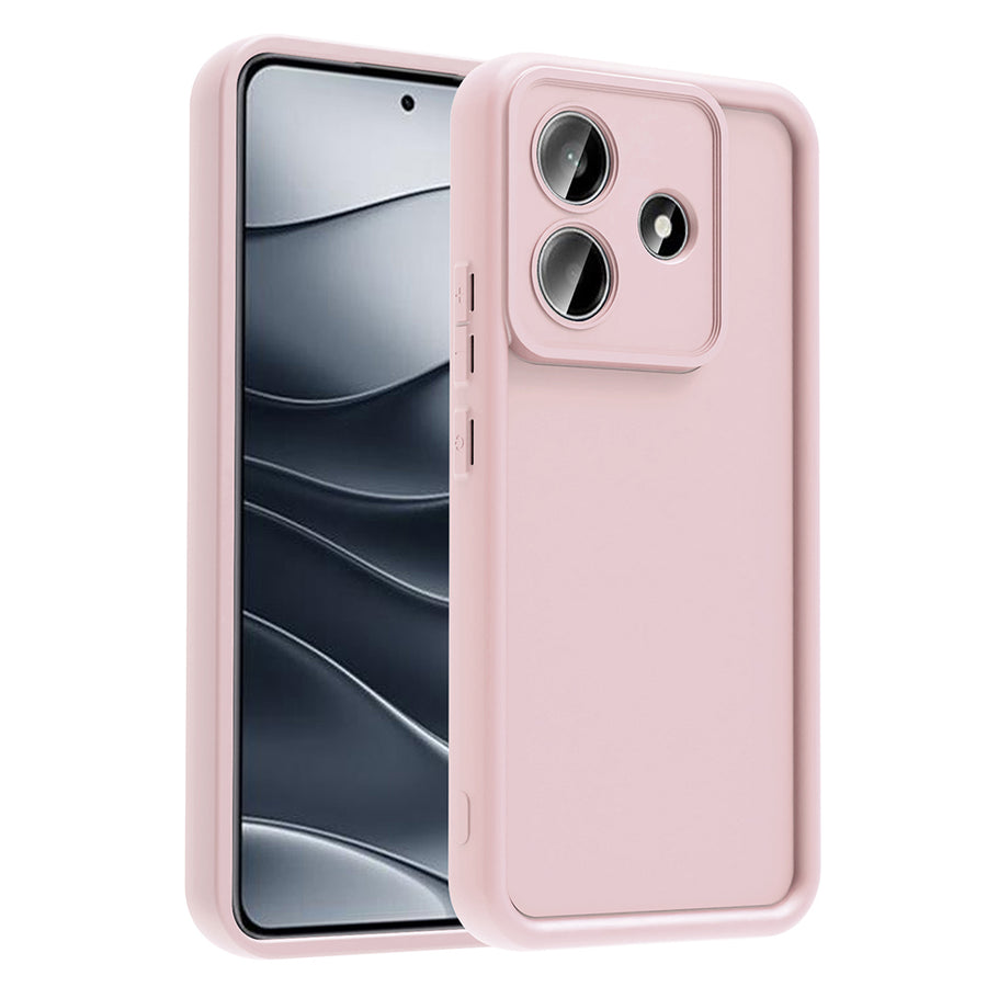 Xiaomi Redmi Note 14 5G Kılıf Kamera Korumalı Zore Ananas Kılıf - Pembe