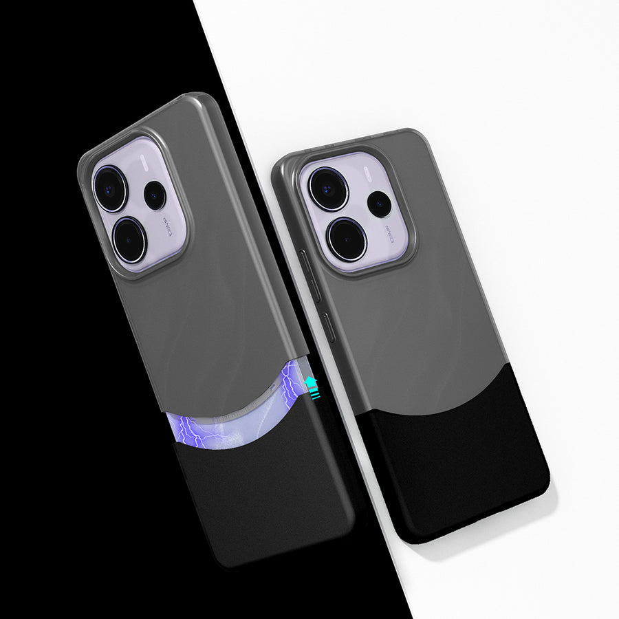 Xiaomi Redmi Note 14 5G Kılıf Mıknatıslı Zore Duble Kılıf - Siyah