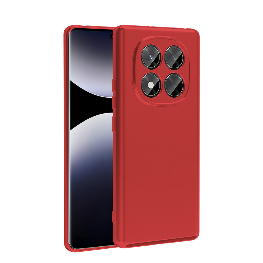 Xiaomi Redmi Note 14 Pro 4G Kılıf Zore Premier Silikon Kılıf - Kırmızı