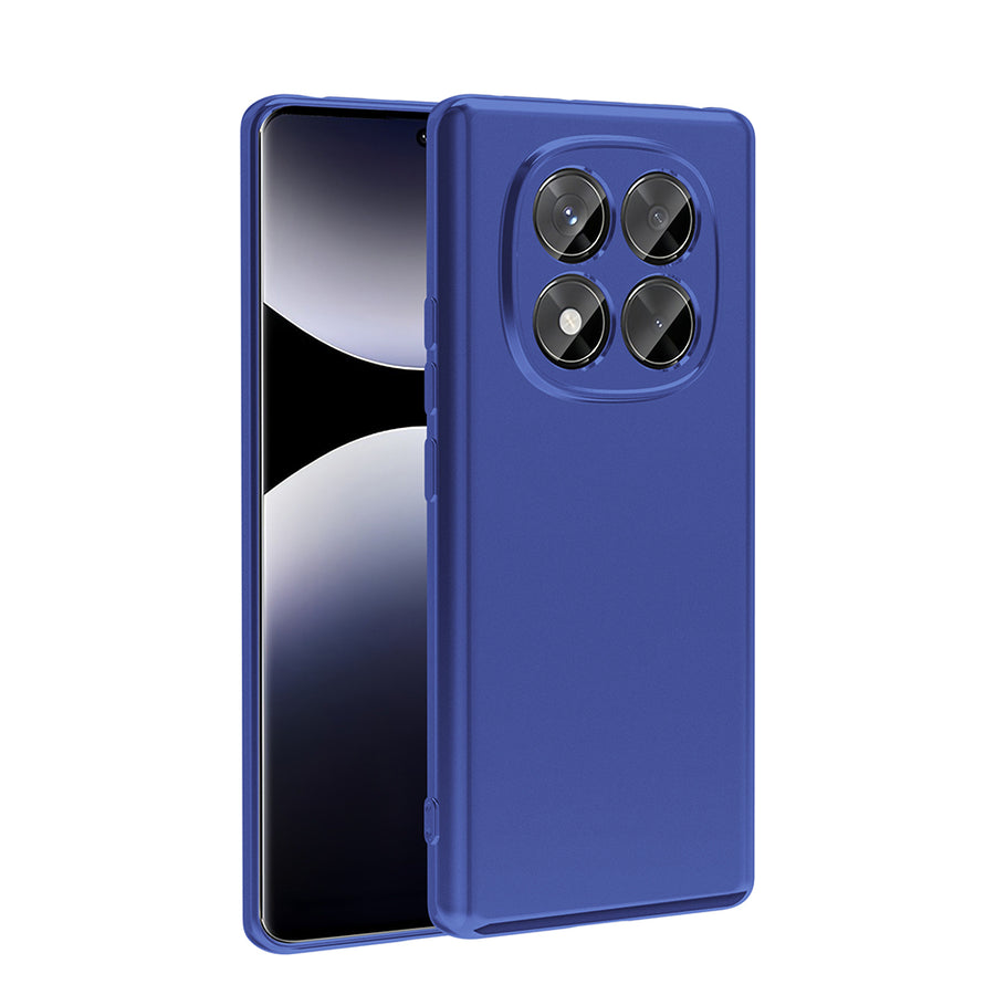 Xiaomi Redmi Note 14 Pro 4G Kılıf Zore Premier Silikon Kılıf - Saks Mavi