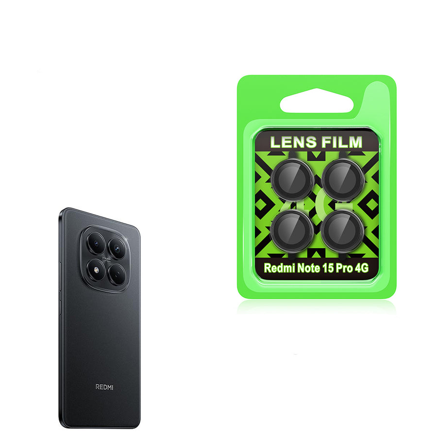 Xiaomi Redmi Note 15 Pro 4G Zore CL-07 Kamera Lens Koruyucu - Siyah