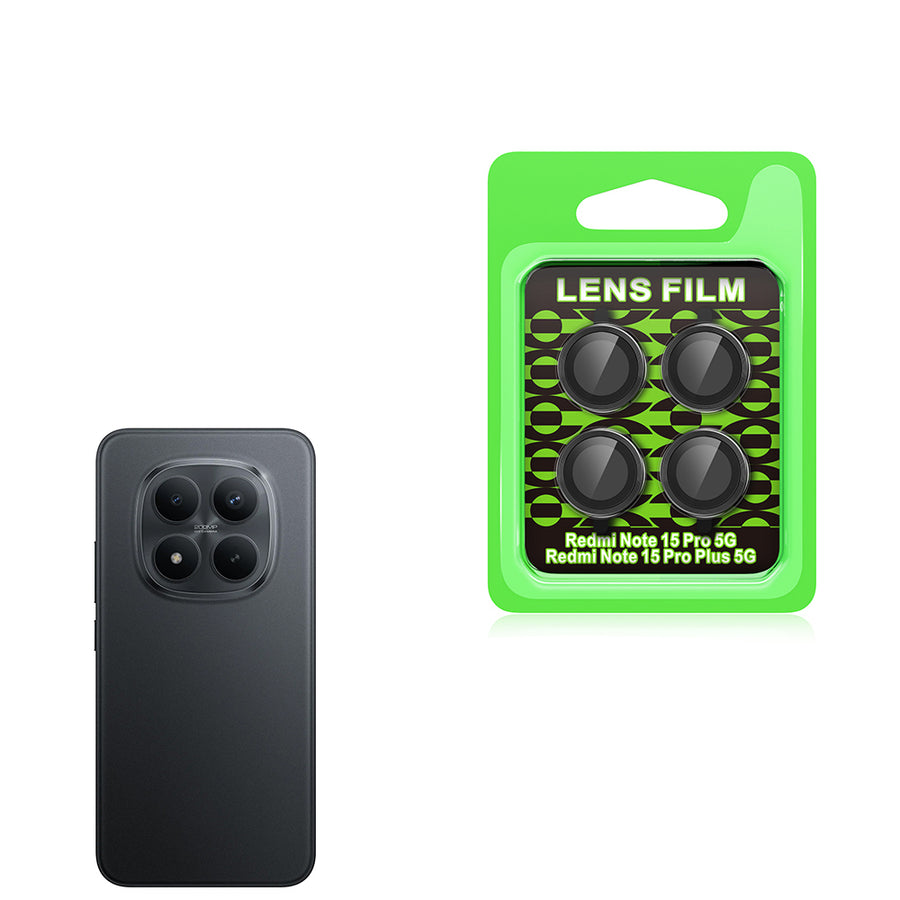 Xiaomi Redmi Note 15 Pro Plus Zore CL-07 Kamera Lens Koruyucu - Siyah