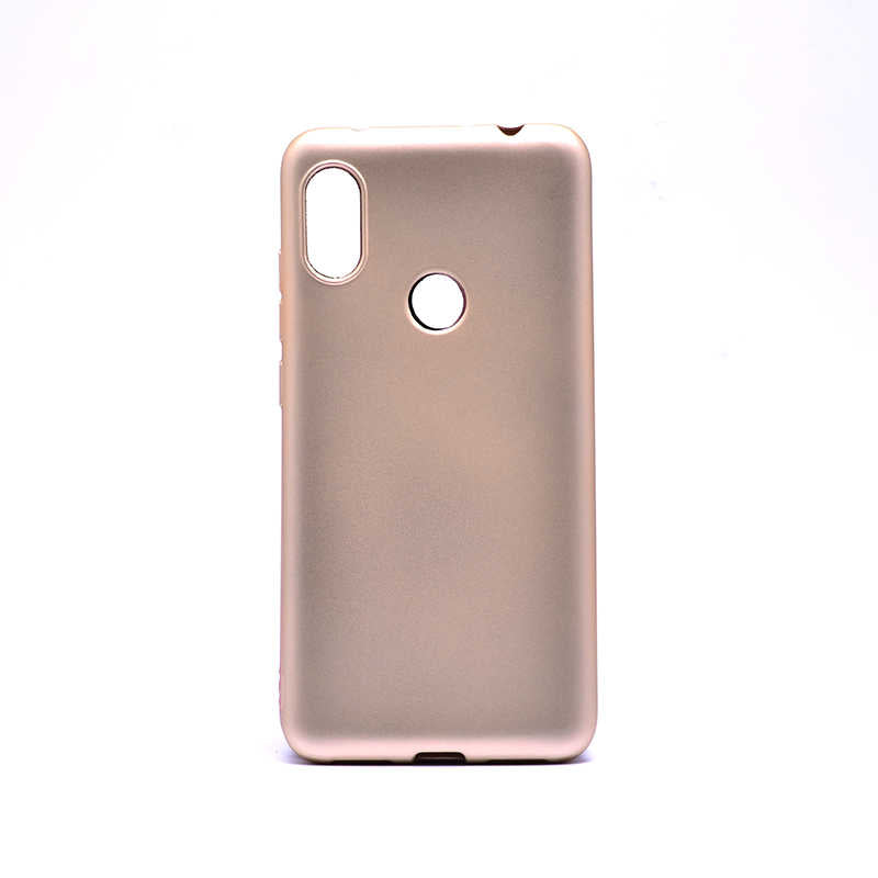 Xiaomi Redmi Note 6 Pro Kılıf Zore Premier Silikon Kılıf - Gold
