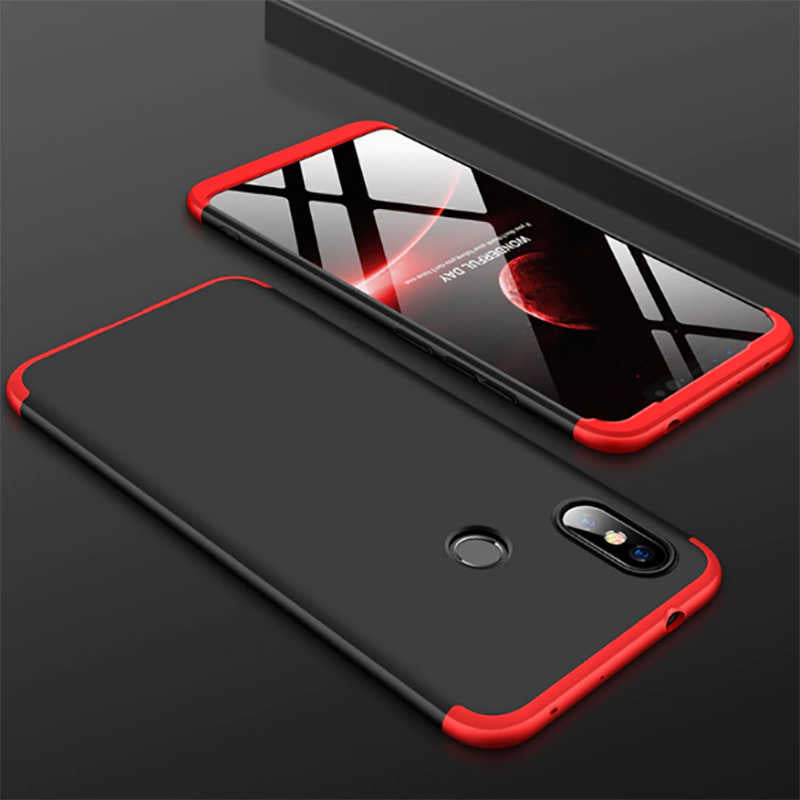 Xiaomi Redmi Note 7 Kılıf Zore Ays Kılıf - Siyah-Kırmızı